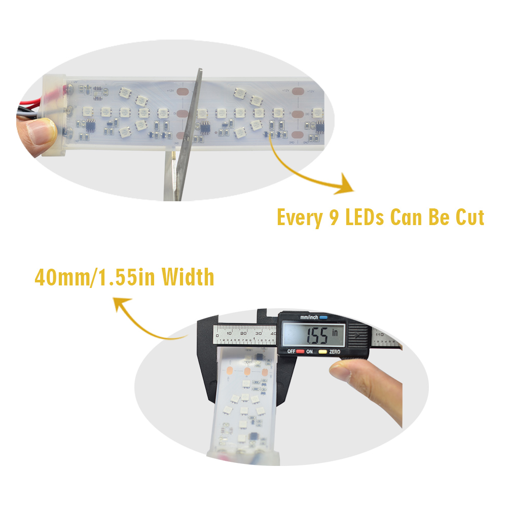 WS2811 Addressable Arrow LED Light Strip 12V - Color Chase - IP67 Waterproof WS2811 Addressable Arrow LED Light Strip 12V - Color Chase - IP67 Waterproof